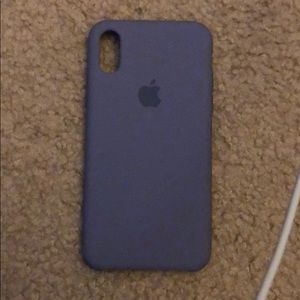 iphone x purple silicone apple case